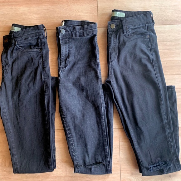 ‼️‼️SOLD‼️‼️ TopShop Leigh & Joni 3 black pants - Picture 3 of 4